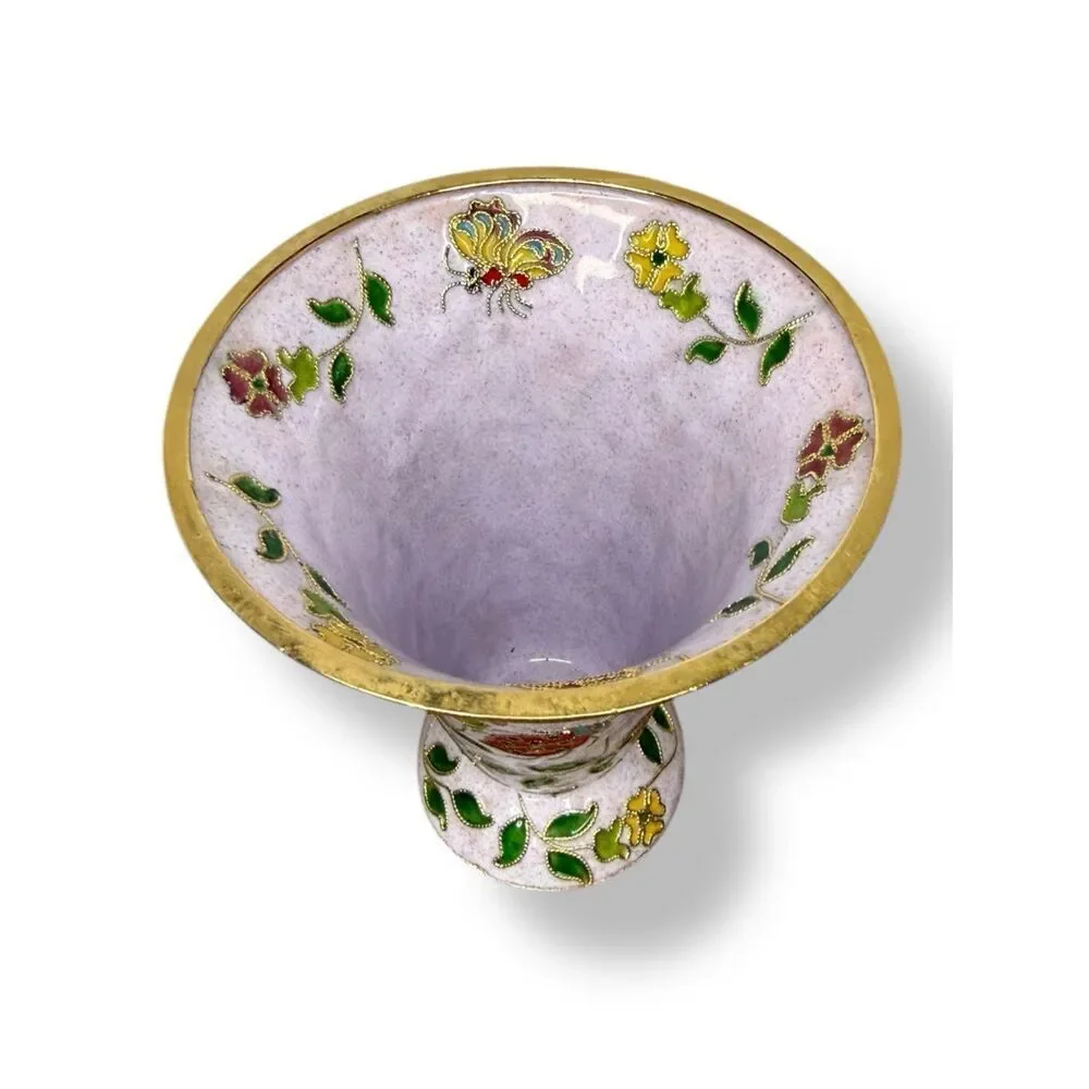 Vintage Cloisonne Enamel Bumblebee Teapot & Vase Decorative‎ Collectibles
